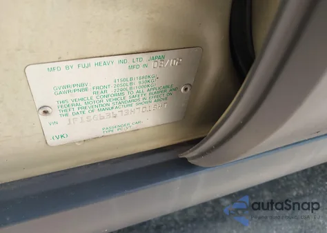 2003 Subaru Forester X z USA, uszkodzony, nr VIN JF1SG63673H701847